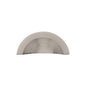 Crescent Drawer Cup Pull Hammered Design by M Marcus - Heritage Brass