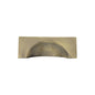 Hampshire Drawer Cup Pull Hammered Design by M Marcus - Heritage Brass
