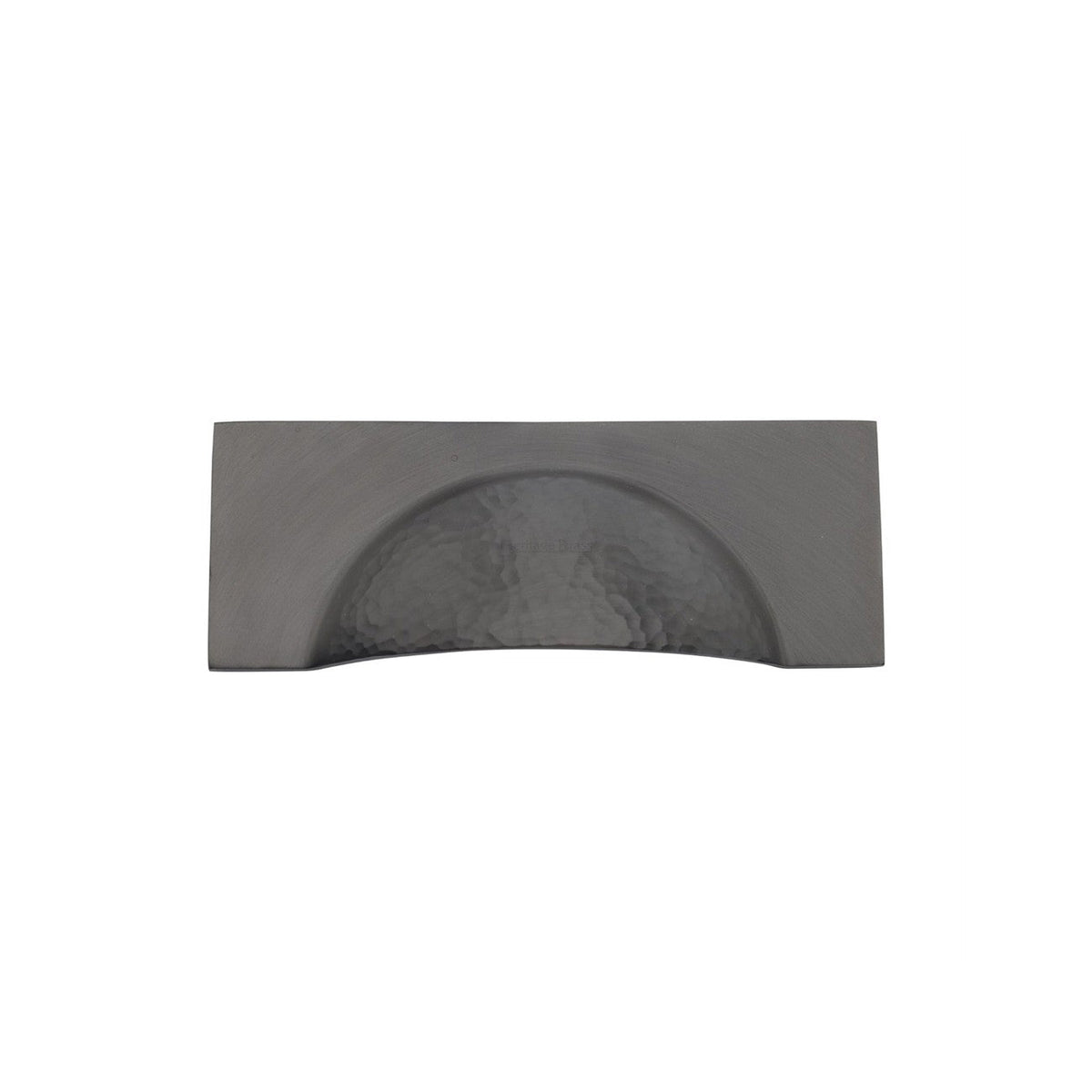 Hampshire Drawer Cup Pull Hammered Design by M Marcus - Heritage Brass
