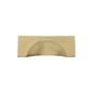 Hampshire Drawer Cup Pull Hammered Design by M Marcus - Heritage Brass