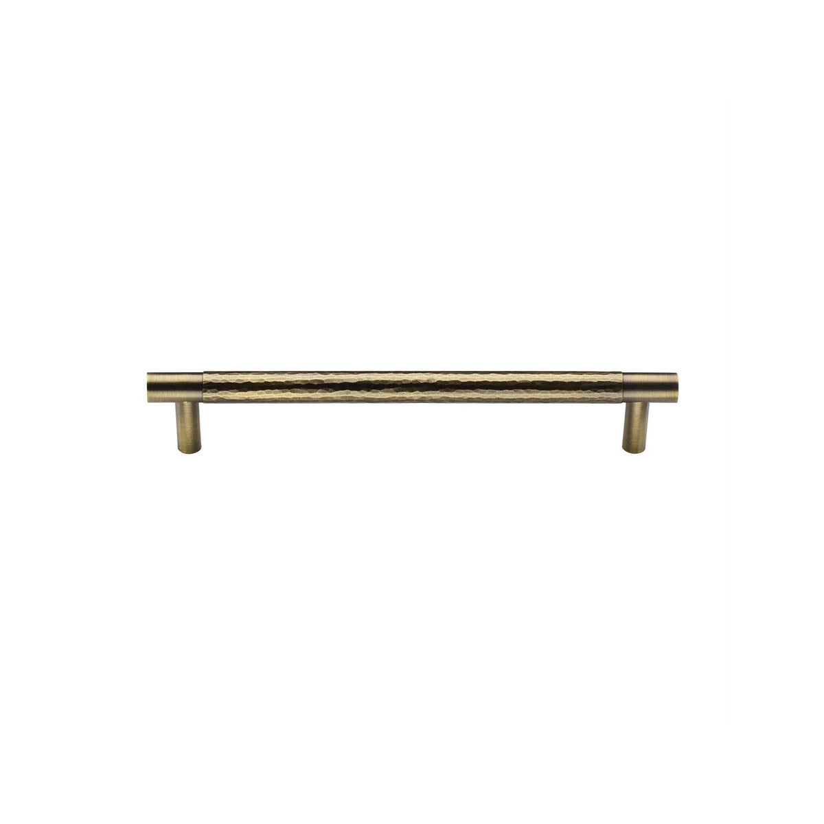 Heritage Brass Cabinet Pull Partial Hammered Design - Antique Brass - 160 mm