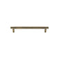 Heritage Brass Cabinet Pull Partial Hammered Design - Antique Brass - 160 mm