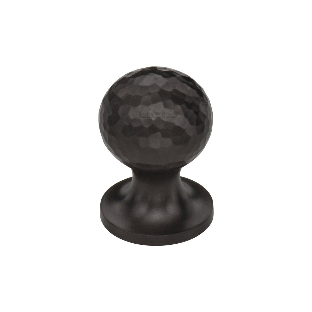Ball Cabinet Knob Hammered Design by M Marcus - Heritage Brass