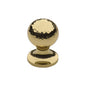 Ball Cabinet Knob Hammered Design by M Marcus - Heritage Brass