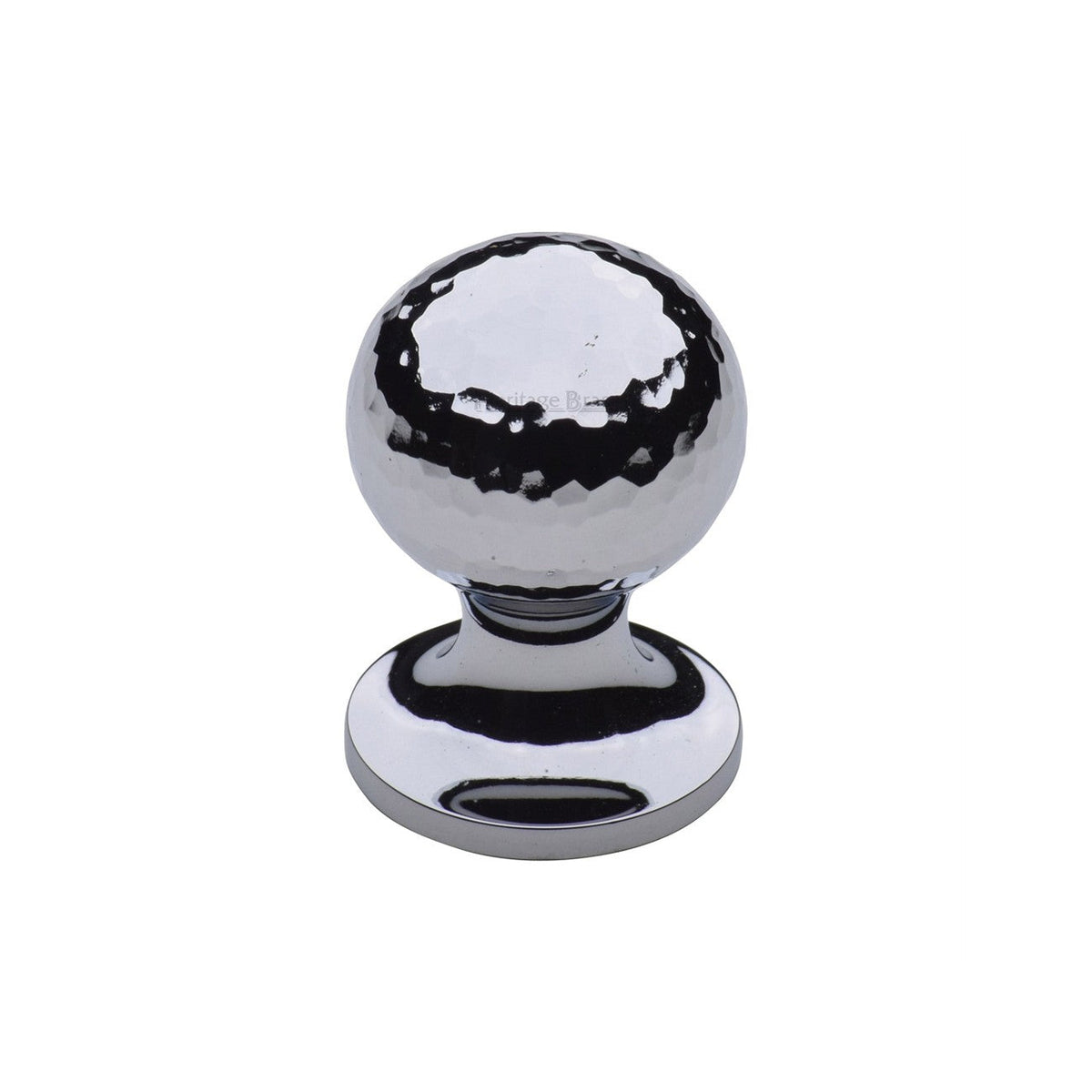 Ball Cabinet Knob Hammered Design by M Marcus - Heritage Brass