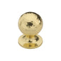 Ball Cabinet Knob Hammered Design by M Marcus - Heritage Brass