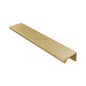 Edge Pull Cabinet Handle Hammered Design - 40mm Width by M Marcus - Heritage Brass