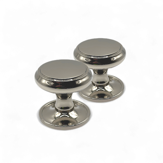 Beau Hardware Mortice Door Knobs - Polished Nickel by Beau- Hardware