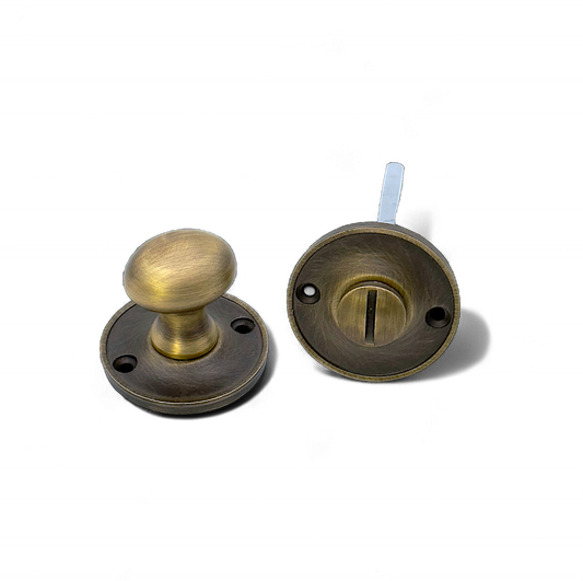 Beau Hardware Privacy Thumbturn & Release - Antique Brass by Beau- Hardware