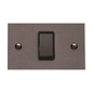 Stylist Bronze Flat Plate Range Switches & Sockets, L09 - 1 Gang Intermediate Rocker Switch by Heritage Brass By M-Marcus