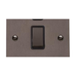 Stylist Bronze Flat Plate Range Switches & Sockets, L09 - 20A Double Pole Switch with Neon by Heritage Brass By M-Marcus