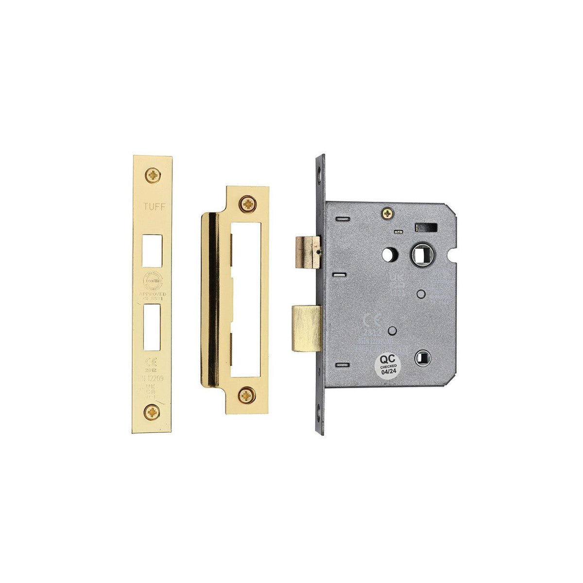 CE 3 Lever Bathroom Lock 3" by M Marcus - Heritage Brass