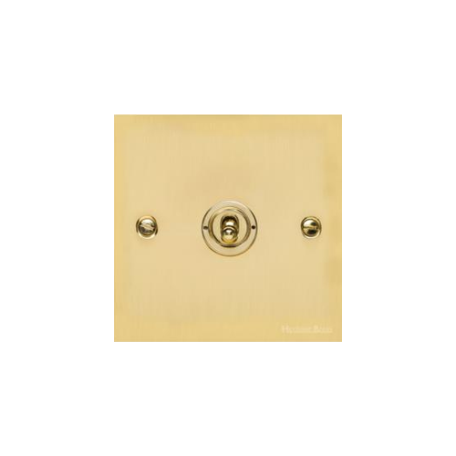 Richmond Elite Range Polished Brass Switches & Sockets, LP1 - 1 Gang Intermediate Toggle Switch by Heritage Brass By M-Marcus