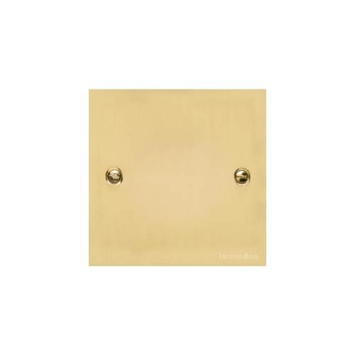 Richmond Elite Range Polished Brass Switches & Sockets, LP1 - Single Blank Plate by Heritage Brass By M-Marcus
