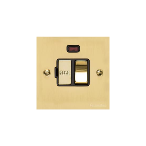 Richmond Elite Range Polished Brass Switches & Sockets, LP1 - Switched Spur with Neon (13 Amp) by Heritage Brass By M-Marcus