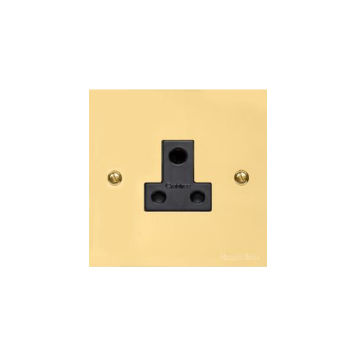 Richmond Elite Range Polished Brass Switches & Sockets, LP1 - 5 Amp 3 Round Pin Socket by Heritage Brass By M-Marcus