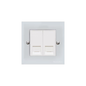 Richmond Elite Range Polished Chrome Switches & Sockets, LP2 - 2 Gang RJ45 by Heritage Brass By M-Marcus