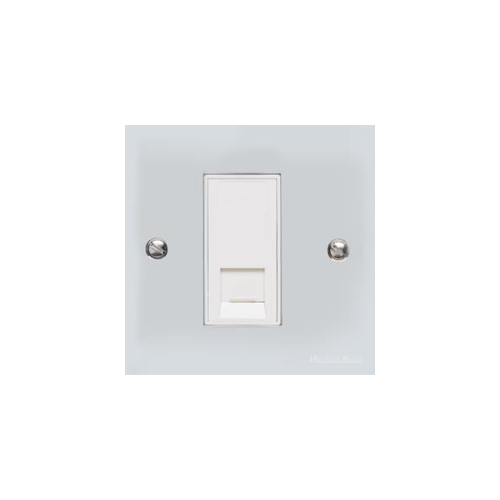 Richmond Elite Range Polished Chrome Switches & Sockets, LP2 - 1 Gang CAT6 by Heritage Brass By M-Marcus