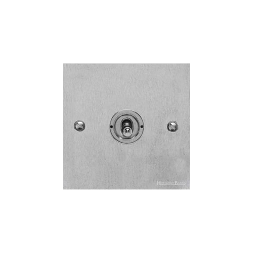 Richmond Elite Range Satin Chrome Switches & Sockets, LP3 - 1 Gang Toggle Switch by Heritage Brass By M-Marcus