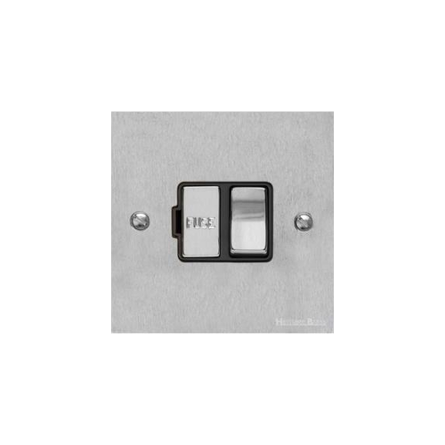 Richmond Elite Range Satin Chrome Switches & Sockets, LP3 - Switched Spur (13 Amp) by Heritage Brass By M-Marcus