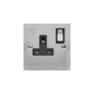 Richmond Elite Range Satin Chrome Switches & Sockets, LP3 - Single Socket (13 Amp) by Heritage Brass By M-Marcus