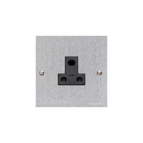 Richmond Elite Range Satin Chrome Switches & Sockets, LP3 - 5 Amp 3 Round Pin Socket by Heritage Brass By M-Marcus