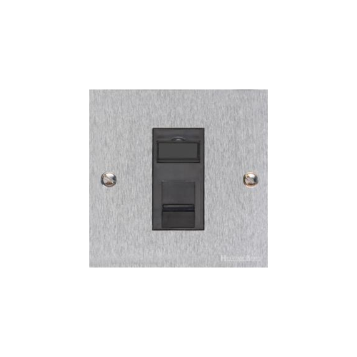 Richmond Elite Range Satin Chrome Switches & Sockets, LP3 - 1 Gang RJ11 by Heritage Brass By M-Marcus