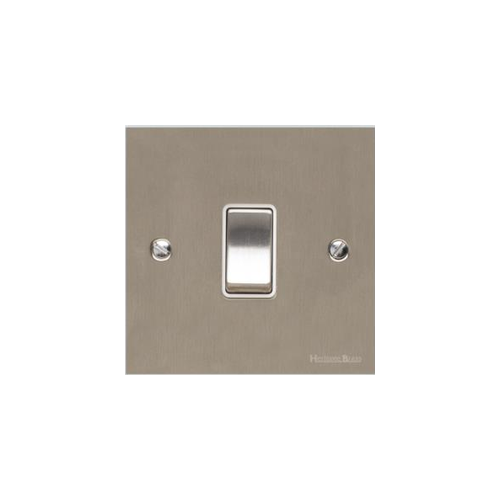 Richmond Elite Range Satin Nickel Switches & Sockets, LP5 - 1 Gang Intermediate Rocker Switch by Heritage Brass By M-Marcus