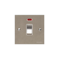 Richmond Elite Range Satin Nickel Switches & Sockets, LP5 - 20A Double Pole Switch with Neon by Heritage Brass By M-Marcus