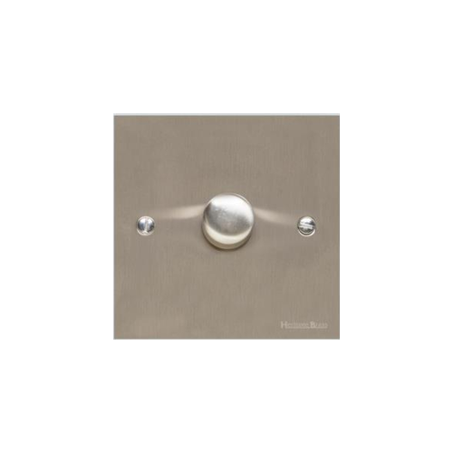 Richmond Elite Range Satin Nickel Switches & Sockets, LP5 - 1 Gang TED Dimmer (Compatible with LED Lamps) by Heritage Brass By M-Marcus