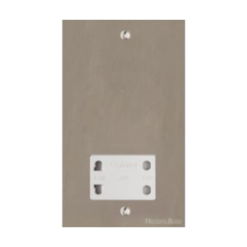 Richmond Elite Range Satin Nickel Switches & Sockets, LP5 - Shaver Socket Output Voltage 110/240V by Heritage Brass By M-Marcus