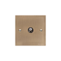 Richmond Elite Range Antique Brass Switches & Sockets, LP91 - 1 Gang Satellite Socket by Heritage Brass By M-Marcus
