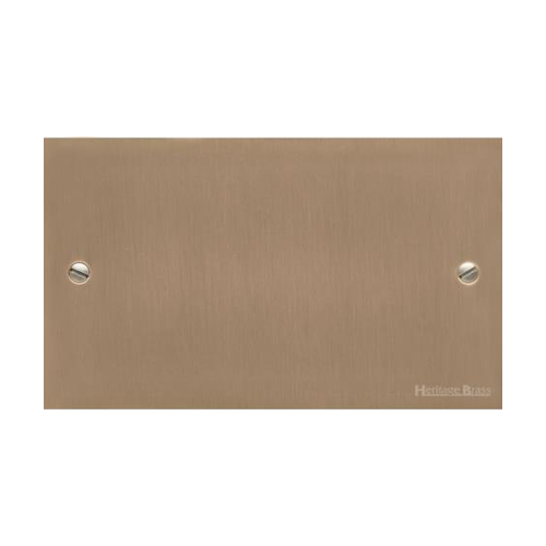 Richmond Elite Range Antique Brass Switches & Sockets, LP91 - Double Blank Plate by Heritage Brass By M-Marcus