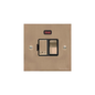 Richmond Elite Range Antique Brass Switches & Sockets, LP91 - Switched Spur with Neon (13 Amp) by Heritage Brass By M-Marcus