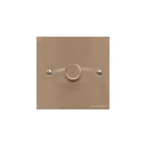Richmond Elite Range Antique Brass Switches & Sockets, LP91 - 1 Gang TED Dimmer (Compatible with LED Lamps) by Heritage Brass By M-Marcus