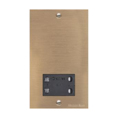 Richmond Elite Range Antique Brass Switches & Sockets, LP91 - Shaver Socket Output Voltage 110/240V by Heritage Brass By M-Marcus