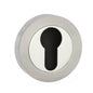 STATUS Euro Escutcheons on Round Rose - Satin Nickel/Nickel Plate - Default