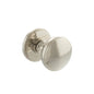 Millhouse Brass Edison Solid Brass Domed Mortice Door Knob on Concealed Fix Rose - Polished Nickel - Default
