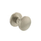Millhouse Brass Edison Solid Brass Domed Mortice Door Knob on Concealed Fix Rose - Satin Nickel - Default