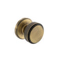 Millhouse Brass Harrison Solid Brass Knurled Mortice Door Knob on Concealed Fix Rose - Antique Brass - Default