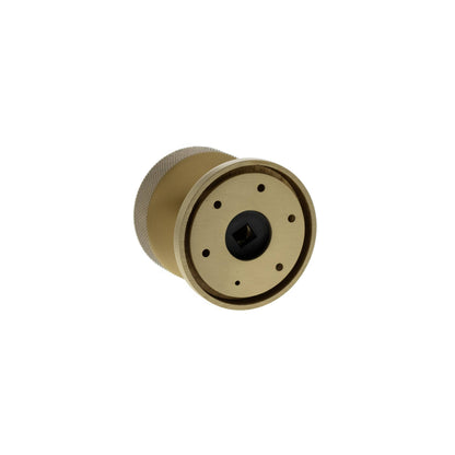 Millhouse Brass Harrison Solid Brass Knurled Mortice Door Knob on Concealed Fix Rose - additional image
