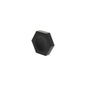 Millhouse Brass Pennington Hexagonal Finger Pull Cabinet Knob Handle - Matt Black - Default