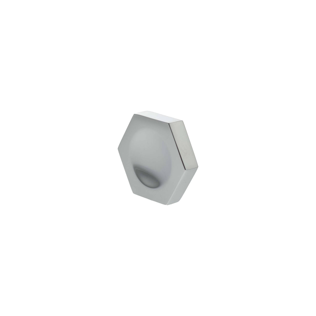 Millhouse Brass Pennington Hexagonal Finger Pull Cabinet Knob Handle - Polished Chrome - Default