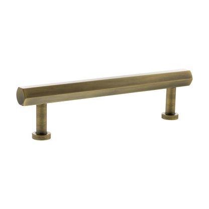 Millhouse Brass Pennington Hexagonal T-Bar Cabinet Pull Handle 128mm - Antique Brass - Default