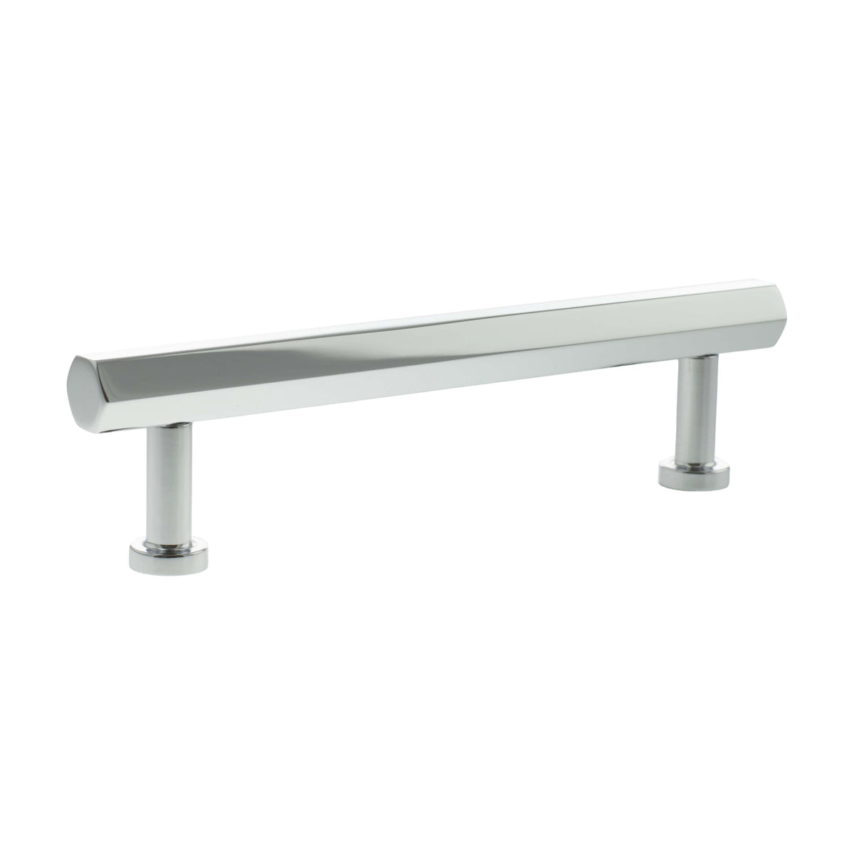 Millhouse Brass Pennington Hexagonal T-Bar Cabinet Pull Handle 128mm - Polished Chrome - Default