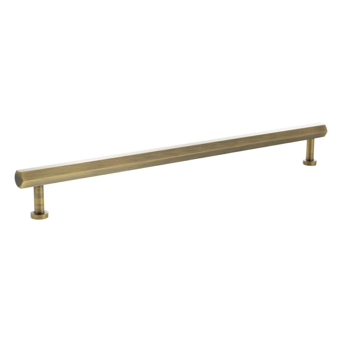 Millhouse Brass Pennington Hexagonal T-Bar Cabinet Pull Handle 320mm - Antique Brass - Default
