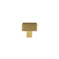 Millhouse Brass Eiffel Knurled Square Cabinet Knob Handle - Satin Brass - Default