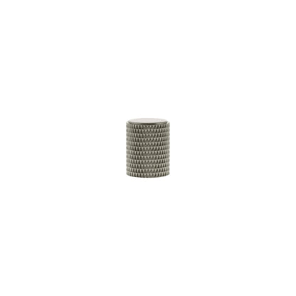 Millhouse Brass Eiffel Knurled Cylinder Cabinet Knob Handle - Satin Nickel - Default