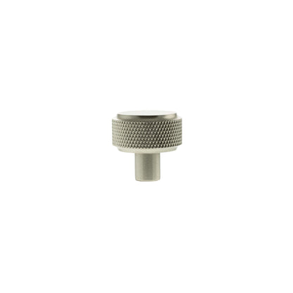 Millhouse Brass Eiffel Knurled Round Cabinet Knob Handle - Satin Nickel - Default