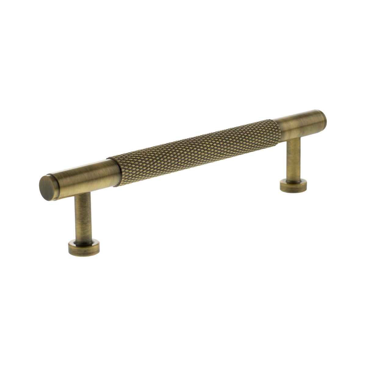Millhouse Brass Eiffel Knurled T-Bar Cabinet Pull Handle 128mm - Antique Brass - Default